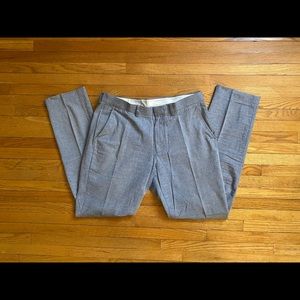 J. CREW Ludlow Slim-Fit Blue Herringbone Pant